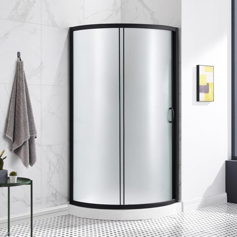 Corner Shower Curved Glass Doors
